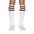Adult American Apparel  Knee High Socks w/3 Stripes
